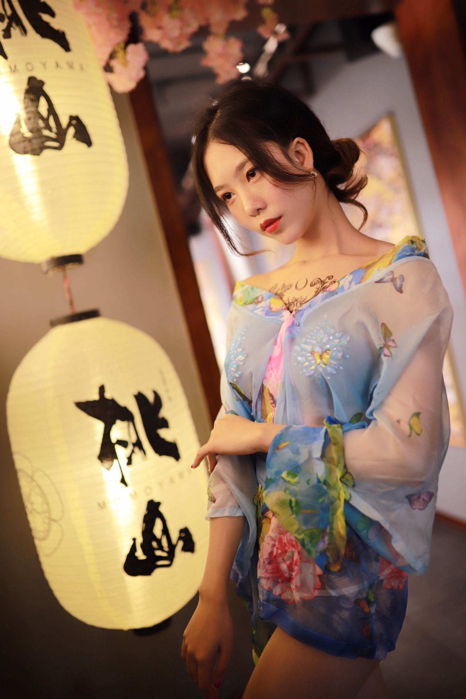 No.020 Douniang - Rishi water blue kimono 30 pieces 88 yuan(19)